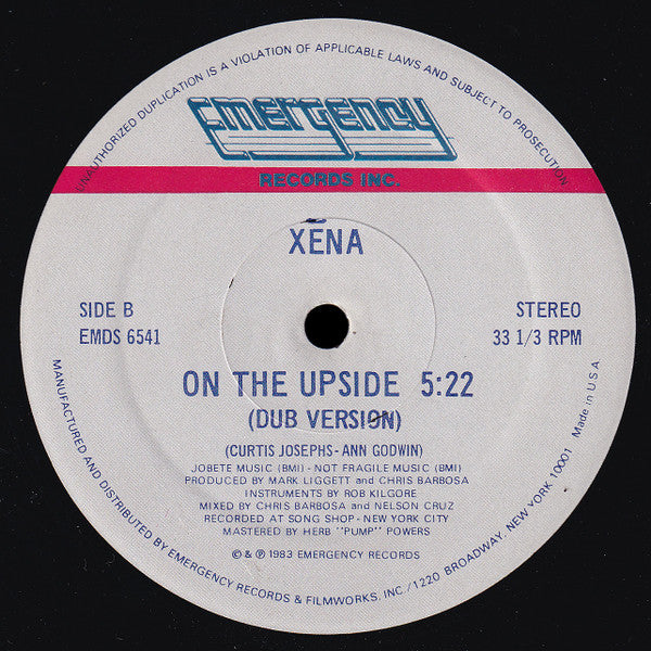 Xena - On The Upside (12", 33 ⅓ RPM) (Very Good Plus (VG+))