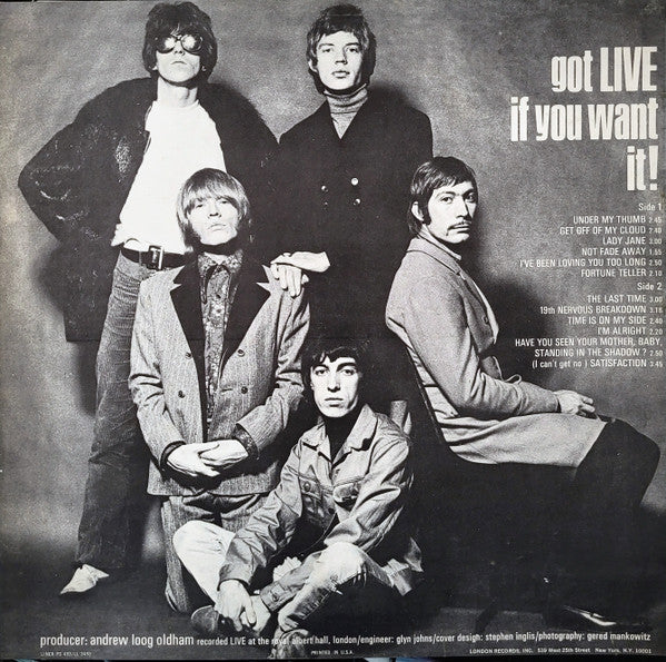 The Rolling Stones - Got Live If You Want It! (LP, Mono, Album) (Very Good (VG))