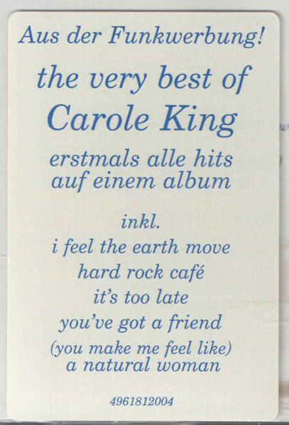 Carole King - Natural Woman - The Very Best Of Carole King (CD, Comp, Stereo) (Good Plus (G+))