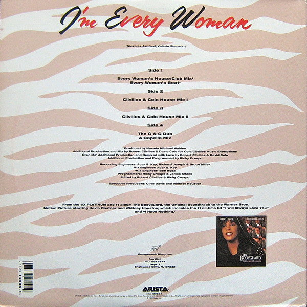 Whitney Houston - I'm Every Woman (2x12", 33 ⅓ RPM, Special) (Very Good (VG))