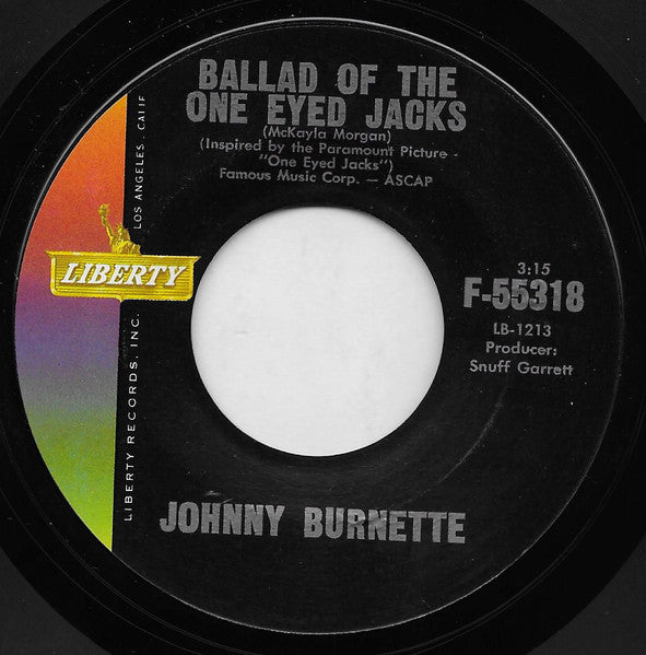 Johnny Burnette - Big Big World / Ballad Of The One Eyed Jacks (7", 45 RPM) (Very Good (VG))