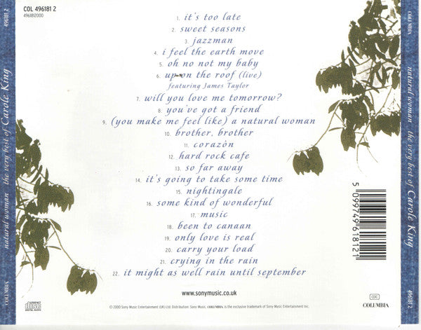 Carole King - Natural Woman - The Very Best Of Carole King (CD, Comp, Stereo) (Good Plus (G+))
