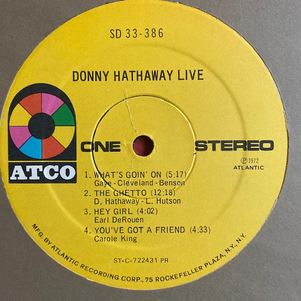 Donny Hathaway - Live (LP, Album, RE) (Very Good (VG))