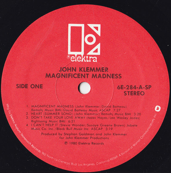 John Klemmer - Magnificent Madness (LP, Album) (Very Good Plus (VG+))