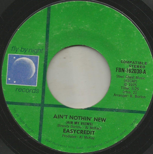 Easy Credit - Ain't Nothin' New / Ashes To Ashes (7", 45 RPM) (Very Good (VG))