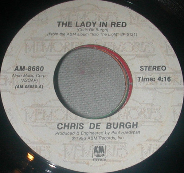 Chris De Burgh - The Lady In Red / Fatal Hesitation (Remix) (7", 45 RPM, Single) (Very Good (VG))