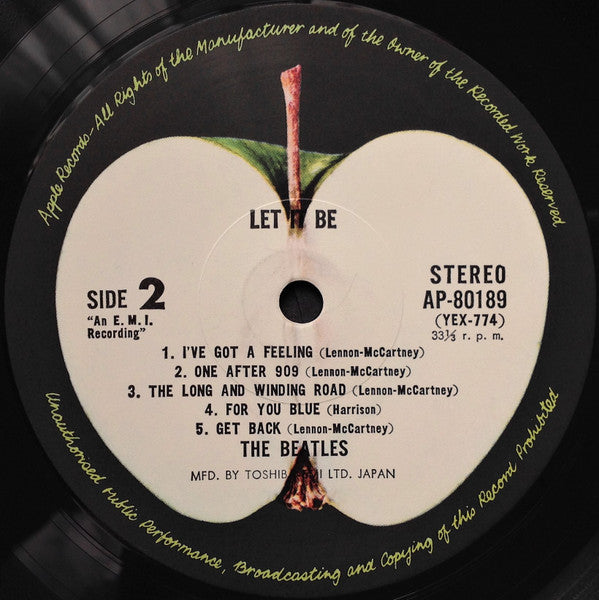 The Beatles - Let It Be (LP, Album, RE, Stereo) (Very Good (VG))