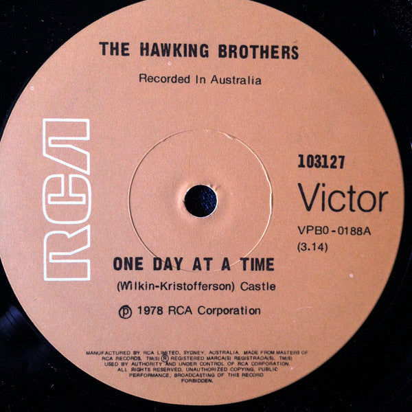 The Hawking Brothers - One Day At A Time (7", 45 RPM, Single) (Very Good (VG))