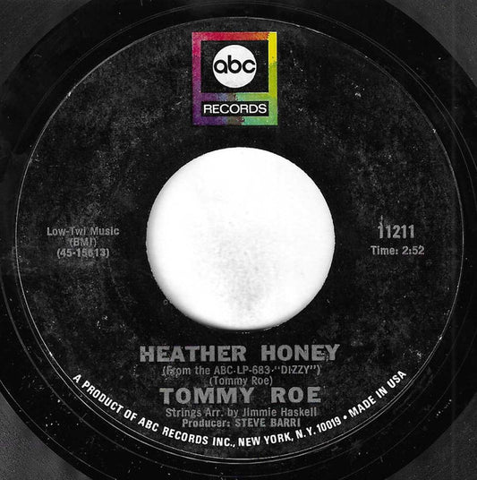 Tommy Roe - Heather Honey / Money Is My Pay (7", 45 RPM, Single, Styrene) (Very Good (VG))