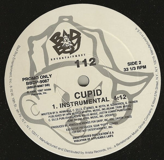 112 - Cupid (12", 33 ⅓ RPM, Promo) (Very Good Plus (VG+))