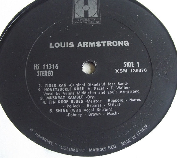 Louis Armstrong - Louis Armstrong (LP, Comp, Stereo) (Very Good (VG))