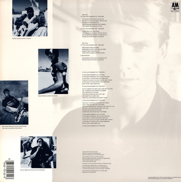 Sting - If You Love Somebody Set Them Free (12", 45 RPM, Stereo) (Very Good Plus (VG+))