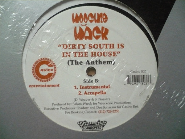 Moochie Mack - Dirty South Is In The House (The Anthem) (12") (Very Good (VG))