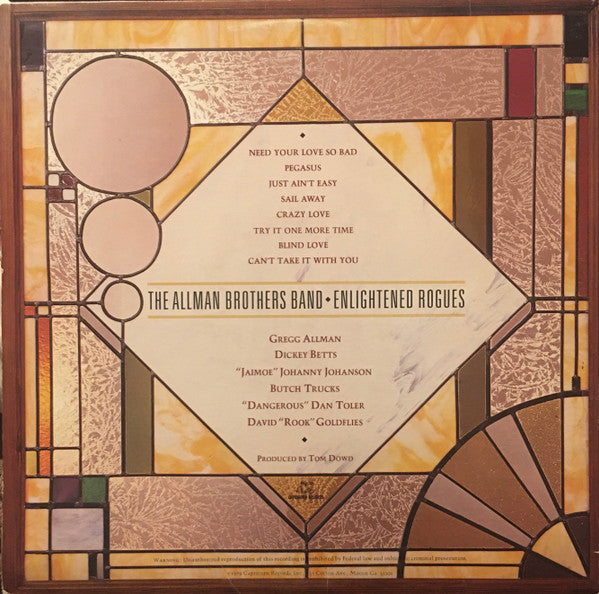 The Allman Brothers Band - Enlightened Rogues (LP, Album, Stereo) (Very Good Plus (VG+))