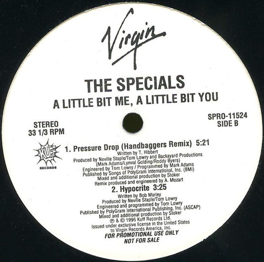 The Specials - A Little Bit Me, A Little Bit You (12", 33 ⅓ RPM, Promo, Stereo) (Very Good Plus (VG+))