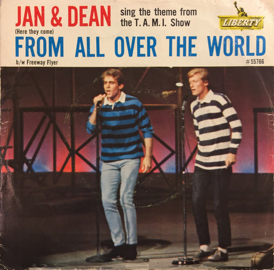 Jan & Dean - (Here They Come) From All Over The World (7", 45 RPM, Single, Styrene) (Very Good (VG))