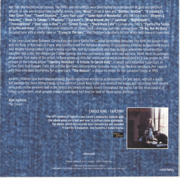 Carole King - Natural Woman - The Very Best Of Carole King (CD, Comp, Stereo) (Good Plus (G+))