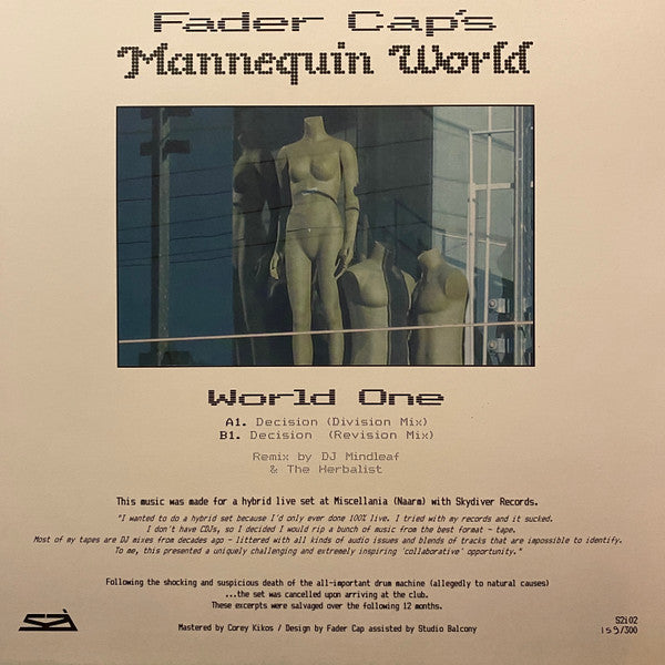 Fader Cap - World One (12", EP) (Mint (M))