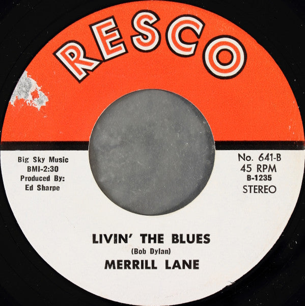 Merrill Lane - Runnin' Back To You (7", 45 RPM, Stereo) (Good Plus (G+))