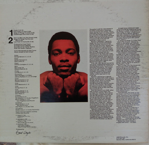 George Benson - Shape Of Things To Come (LP, Album, RP, Stereo) (Very Good Plus (VG+))