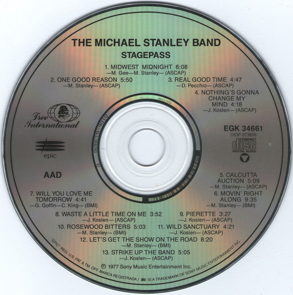 Michael Stanley Band - Stage Pass (CD, RE) (Very Good (VG))