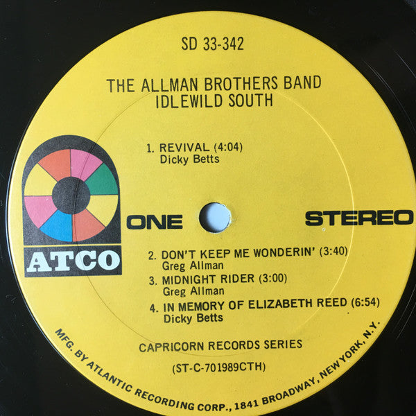 The Allman Brothers Band - Idlewild South (LP, Album) (Good Plus (G+))