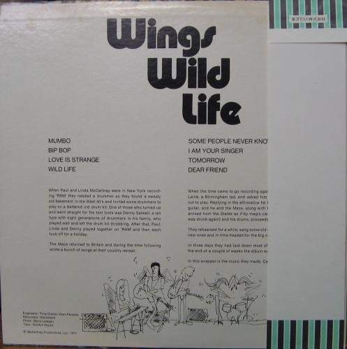 Wings - Wild Life (LP, Album, RE) (Very Good Plus (VG+))