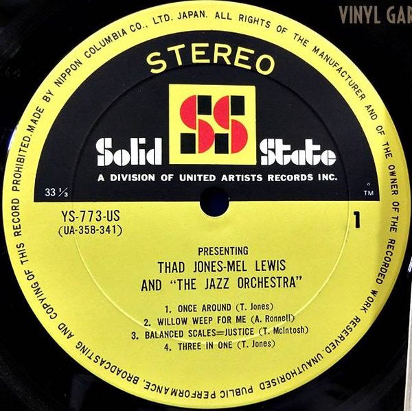Thad Jones & Mel Lewis, The Jazz Orchestra - Presenting Thad Jones • Mel Lewis & "The Jazz Orchestra" (LP, Album) (Very Good Plus (VG+))