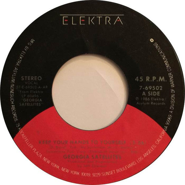 The Georgia Satellites - Keep Your Hands To Yourself (7", 45 RPM, Styrene, Stereo) (Very Good (VG))