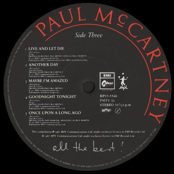 Paul McCartney - All The Best ! (2xLP, Comp) (Very Good Plus (VG+))