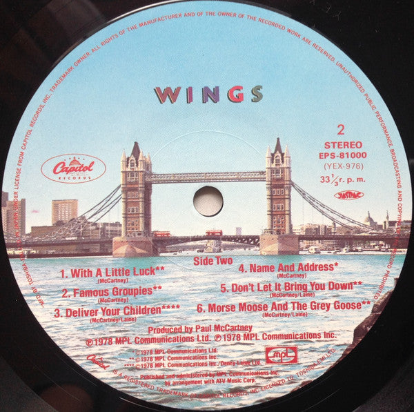 Wings - London Town (LP, Album, Stereo) (Very Good Plus (VG+))