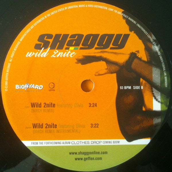 Shaggy - Wild 2nite (12") (Mint (M))