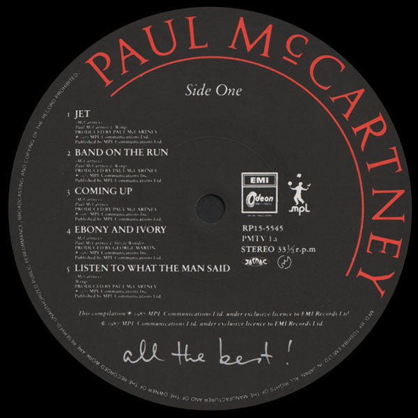 Paul McCartney - All The Best ! (2xLP, Comp) (Very Good Plus (VG+))