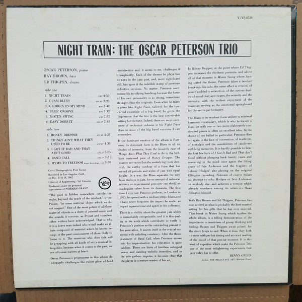 The Oscar Peterson Trio - Night Train (LP, Album, Stereo) (Very Good Plus (VG+))