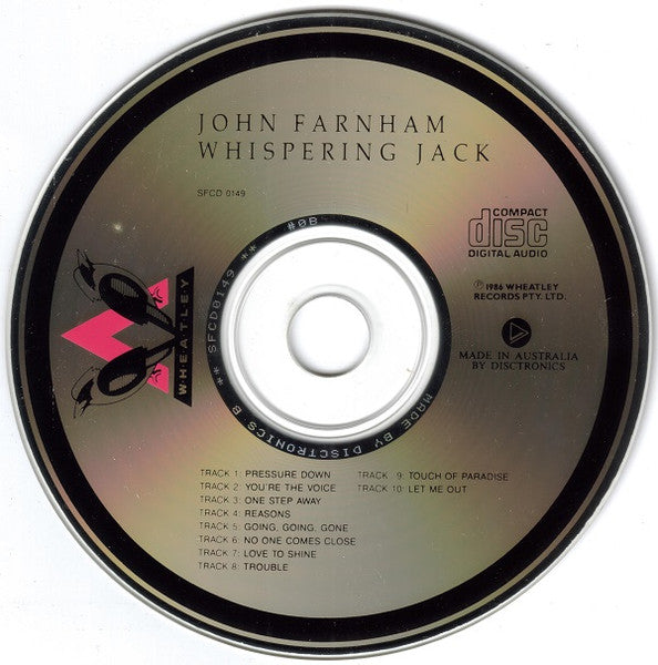 John Farnham - Whispering Jack (CD, Album, RE) (Good (G))