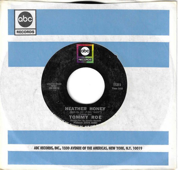 Tommy Roe - Heather Honey / Money Is My Pay (7", 45 RPM, Single, Styrene) (Very Good (VG))