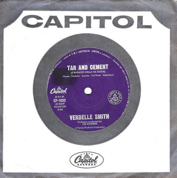 Verdelle Smith - Tar And Cement (7", 45 RPM, Single) (Very Good (VG))