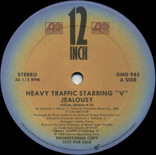 Heavy Traffic, V - Jealousy (12", 33 ⅓ RPM, Promo) (Very Good Plus (VG+))