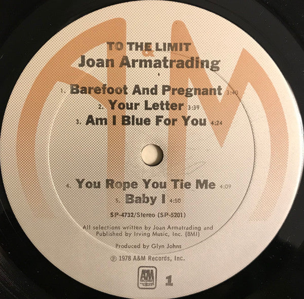 Joan Armatrading - To The Limit (LP, Album) (Very Good Plus (VG+))