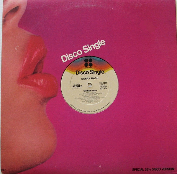 Sarah Dash : Sinner Man (12", Single, San)