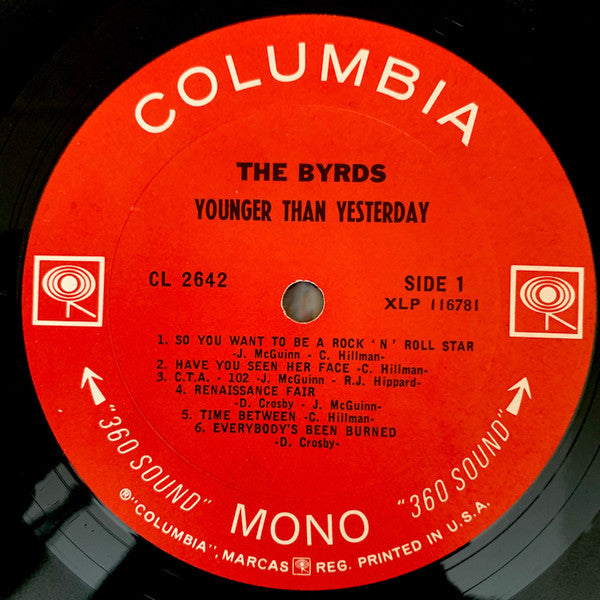 The Byrds - Younger Than Yesterday (LP, Album, Mono) (Very Good (VG))