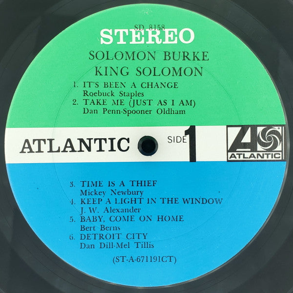 Solomon Burke - King Solomon (LP, Album, Stereo) (Very Good (VG))