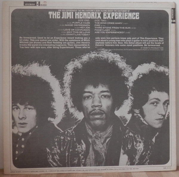 The Jimi Hendrix Experience - Are You Experienced (LP, Album, RE, Stereo) (Very Good Plus (VG+))