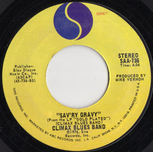 Climax Blues Band - Couldn't Get It Right (7", 45 RPM, Single, Styrene) (Very Good (VG))