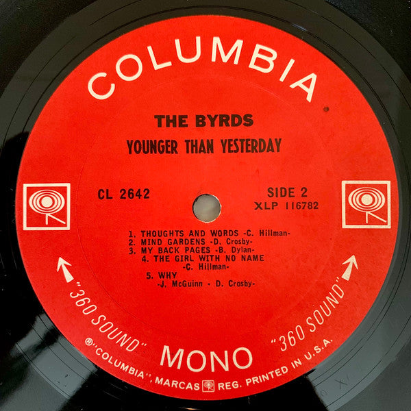 The Byrds - Younger Than Yesterday (LP, Album, Mono) (Very Good (VG))