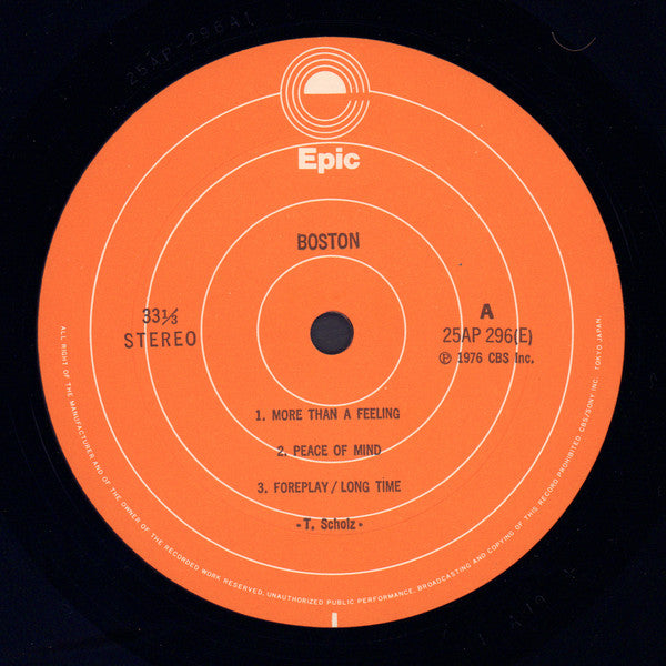 Boston - Boston (LP, Album, Stereo) (Very Good Plus (VG+))