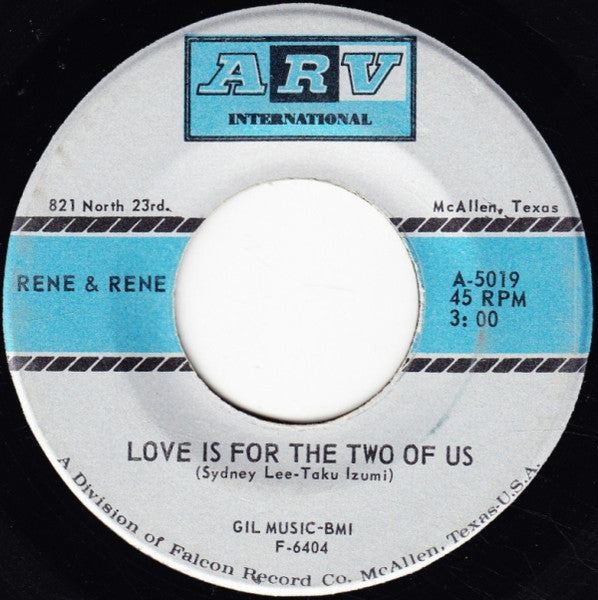 Rene & Rene - Love Is For The Two Of Us / Sally Tosis (7", 45 RPM, Single) (Very Good (VG))