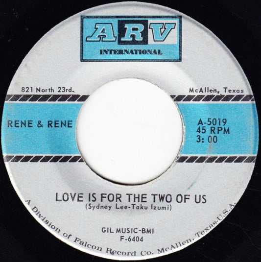 Rene & Rene - Love Is For The Two Of Us / Sally Tosis (7", 45 RPM, Single) (Very Good (VG))