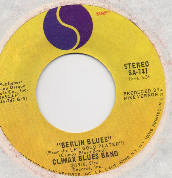 Climax Blues Band - Together And Free (7", 45 RPM, Single) (Very Good (VG))
