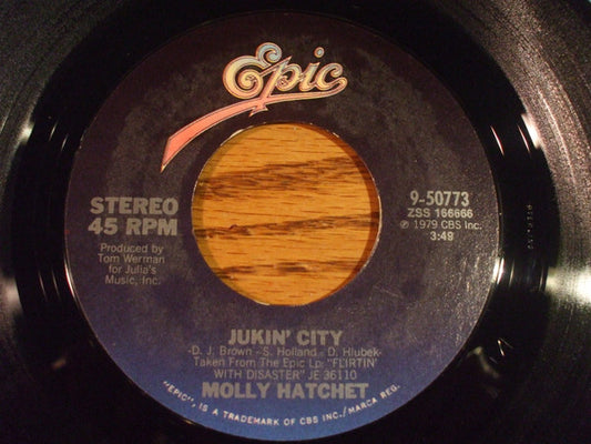 Molly Hatchet - Jukin' City (7", Single) (Very Good (VG))